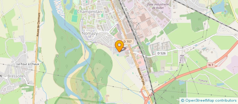 localisation de l'entreprise CHAUMET LEBARBIER à TOULON-SUR-ALLIER