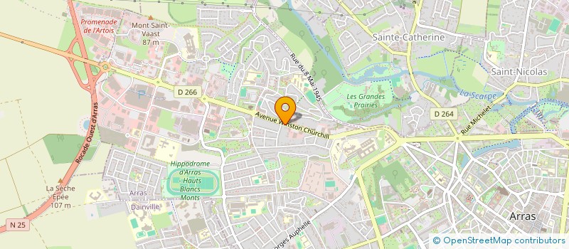 localisation de l'entreprise CHAUMETTE CELINE à ARRAS