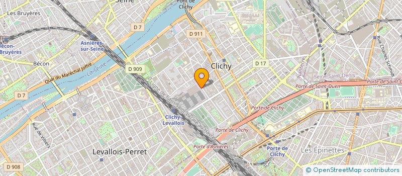 localisation de l'entreprise CHAUMIERE à CLICHY