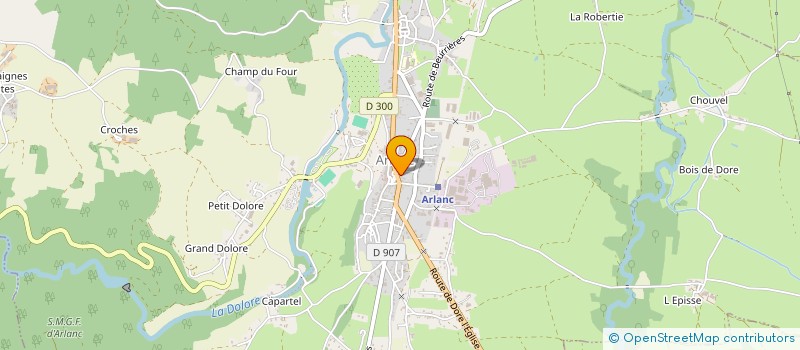 localisation de l'entreprise CHAUMONT DEVELOPPEMENT  ARLANC