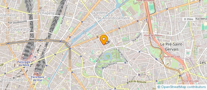 localisation de l'entreprise CHAUMONT DUBOIS  PARIS