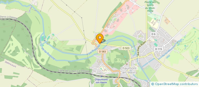 localisation de l'entreprise CHAUMONT EN VEXIN CONTROLE  CHAUMONT-EN-VEXIN