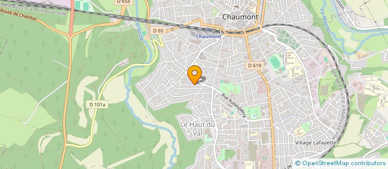 localisation de l'entreprise CHAUMONT MARCHE NORDIQUE ATHLETISME à CHAUMONT