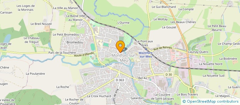 localisation de l'entreprise CHAUMONT MARINE ET JOACHIM  MONTFORT-SUR-MEU