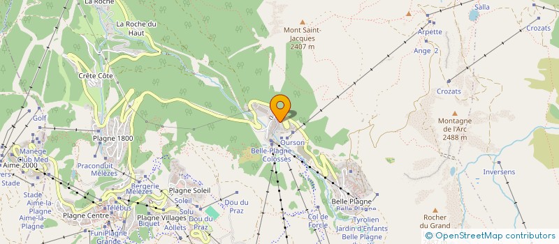 localisation de l'entreprise CHAUP'IN  LA PLAGNE TARENTAISE