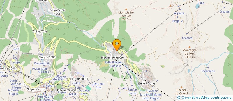 localisation de l'entreprise CHAUP'INN  LA PLAGNE TARENTAISE