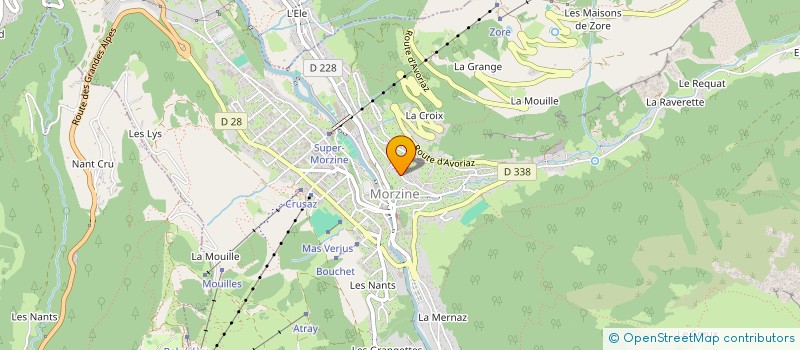 localisation de l'entreprise CHAUPLANNAZ FRERES  MORZINE