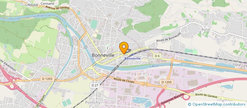 localisation de l'entreprise CHAUQUET GEOMETRES EXPERTS à CLUSES
