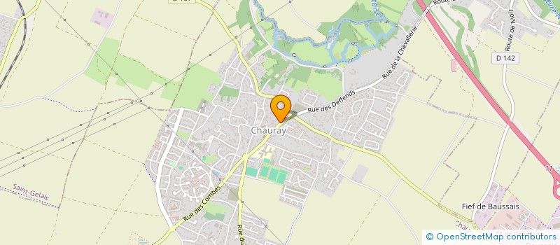 localisation de l'entreprise CHAURAY CYCLOS ET RANDONNEURS PEDESTRES  NIORT