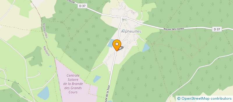 localisation de l'entreprise CHAUREL  ARPHEUILLES