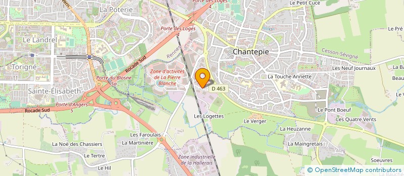 localisation de l'entreprise CHAUSS'ARMOR à CHANTEPIE