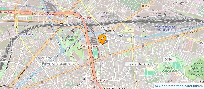 localisation de l'entreprise CHAUSS BUSINESS à PANTIN