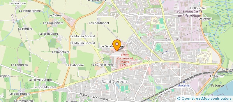 localisation de l'entreprise CHAUSS & CO à ANCENIS-SAINT-GEREON