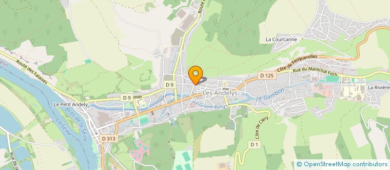 localisation de l'entreprise CHAUSS'EURE à LES ANDELYS