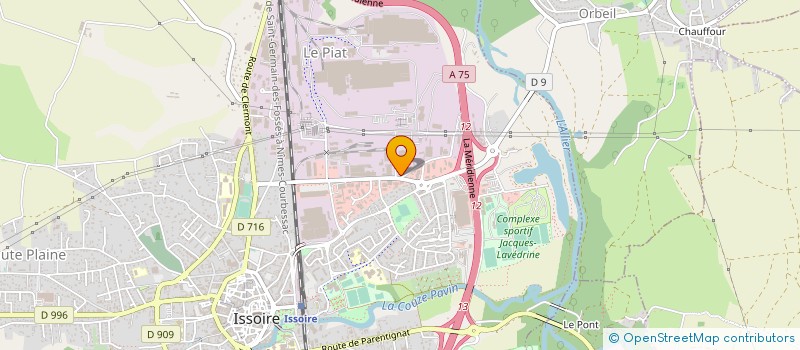 localisation de l'entreprise CHAUSS'ISSOIRE à ISSOIRE