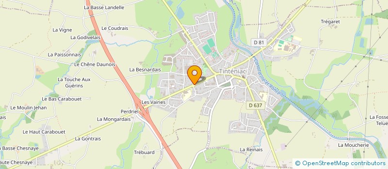 localisation de l'entreprise CHAUSS & MOI à TINTENIAC
