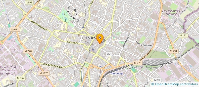 localisation de l'entreprise CHAUSS'NORD à TOURCOING