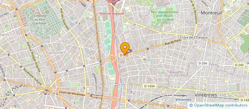 localisation de l'entreprise CHAUSS-PIED à MONTREUIL