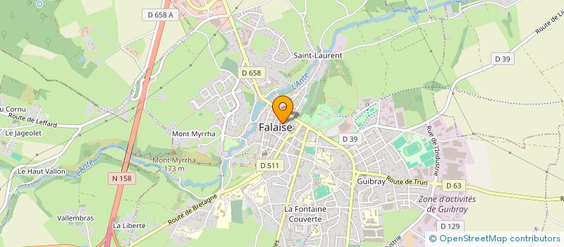localisation de l'entreprise CHAUSS PLUS à FALAISE