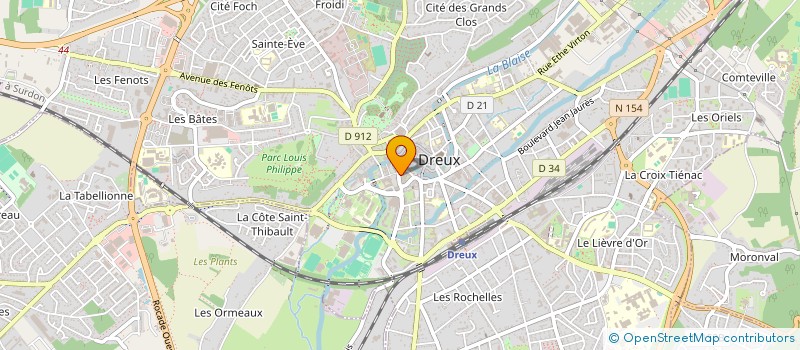 localisation de l'entreprise CHAUSS'SERVICE à DREUX