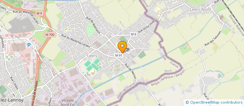 localisation de l'entreprise CHAUSS SUR  LEERS