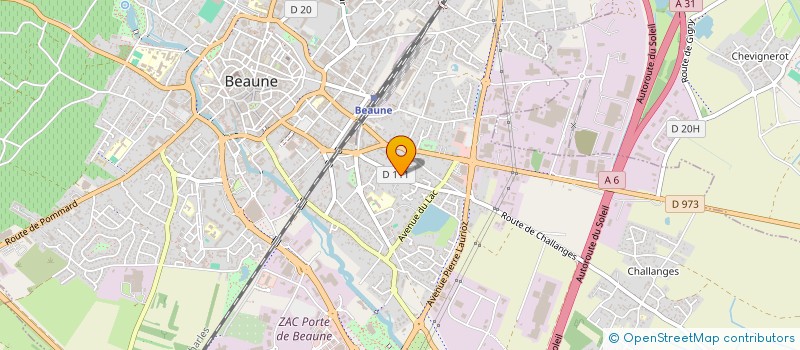 localisation de l'entreprise CHAUSSADE COURTAGE à BEAUNE