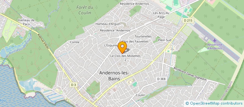 localisation de l'entreprise CHAUSSAT ANTOINE à ANDERNOS-LES-BAINS