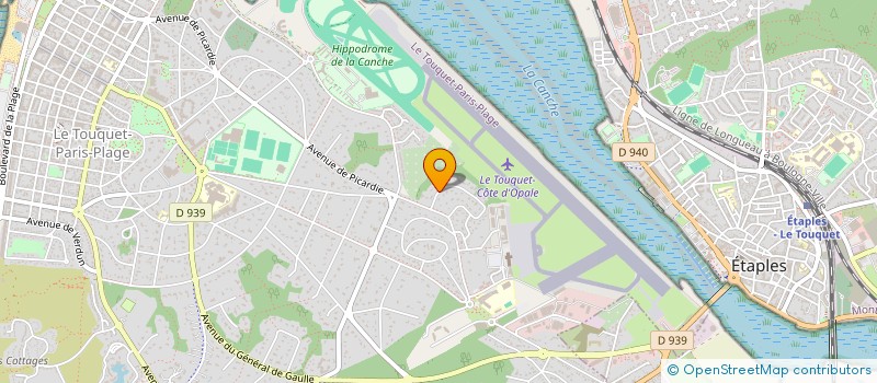 localisation de l'entreprise CHAUSSEE DU BOIS à LE TOUQUET-PARIS-PLAGE