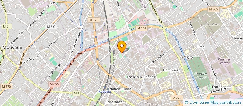 localisation de l'entreprise CHAUSSEE IMMO  ROUBAIX