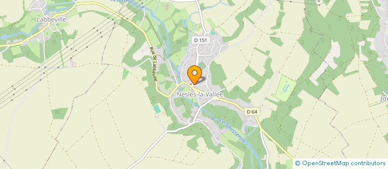 localisation de l'entreprise CHAUSSEE PORSANNAISE  NESLES-LA-VALLEE