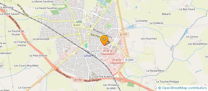 localisation de l'entreprise CHAUSSEE SCOP à JANZE