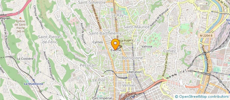 localisation de l'entreprise CHAUSSEGROS FRUITS DES ALPES à NICE