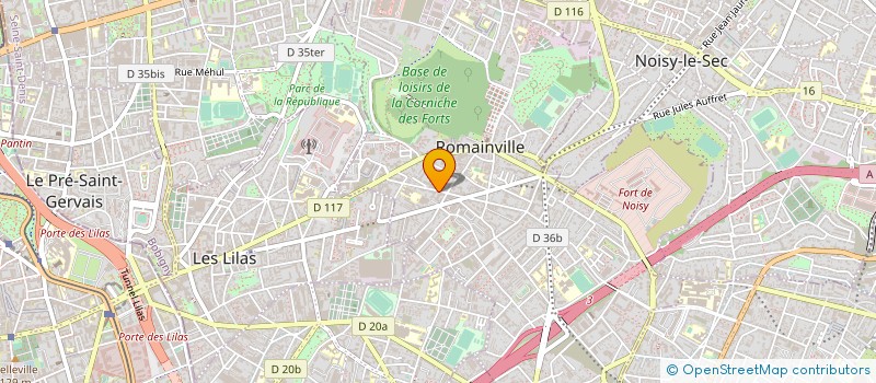 localisation de l'entreprise CHAUSSEZ CONST à ROMAINVILLE