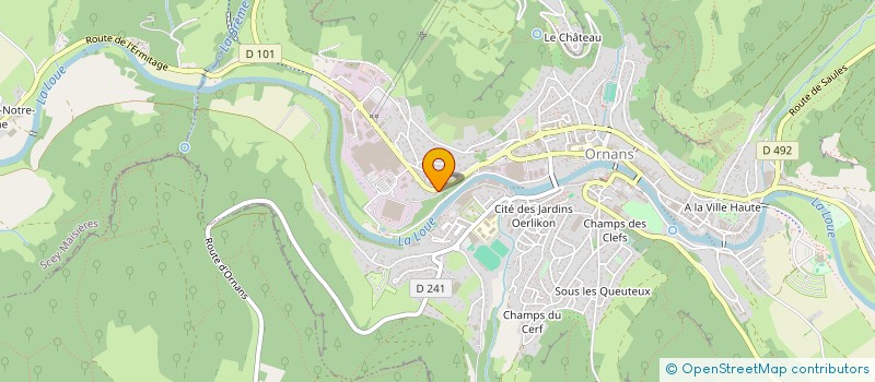 localisation de l'entreprise CHAUSSEZ MOI à ORNANS