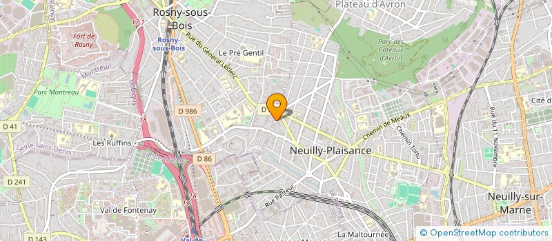 localisation de l'entreprise CHAUSSIN DIFFUSION à NEUILLY-PLAISANCE