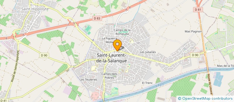 localisation de l'entreprise CHAUSSMOI à SAINT-LAURENT-DE-LA-SALANQUE