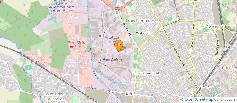 localisation de l'entreprise CHAUSSON OUTILLAGE à REIMS