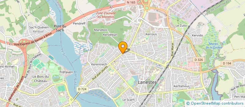 localisation de l'entreprise CHAUSSURE LE CARRER à LANESTER