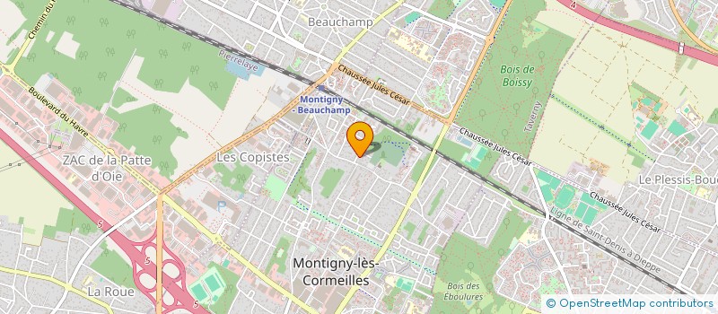 localisation de l'entreprise CHAUSSURES ANDRE à MONTIGNY-LES-CORMEILLES