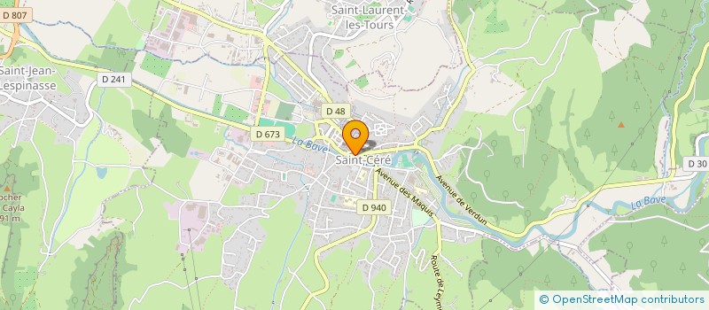 localisation de l'entreprise CHAUSSURES AYROLES à SAINT-CERE