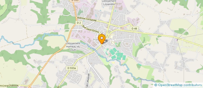 localisation de l'entreprise CHAUSSURES BARROUILLET à HAGETMAU