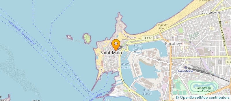 localisation de l'entreprise CHAUSSURES BESSEC à SAINT-MALO