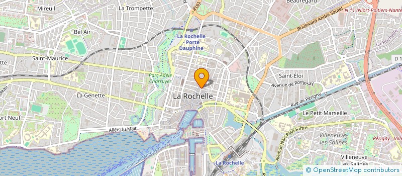localisation de l'entreprise CHAUSSURES BOUYSSOU à LA ROCHELLE
