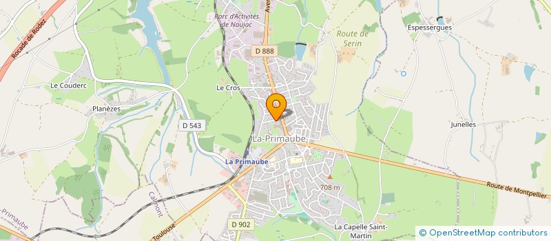 localisation de l'entreprise CHAUSSURES CLEMENT COSTES à LUC-LA-PRIMAUBE