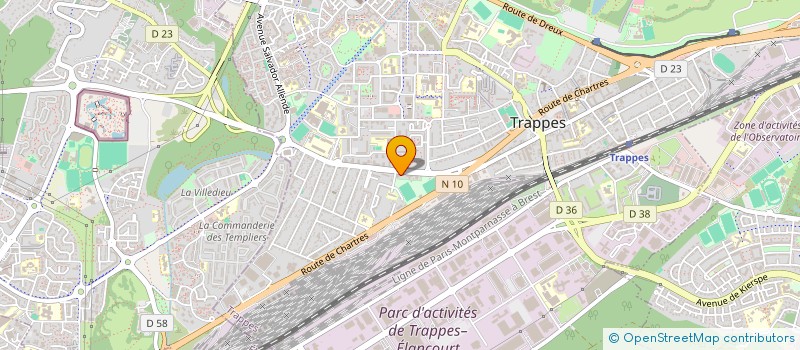 localisation de l'entreprise CHAUSSURES CORDONNERIES CLEFS à TRAPPES
