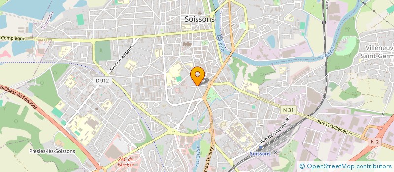 localisation de l'entreprise CHAUSSURES DAQUAI à SOISSONS