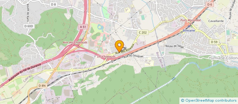 localisation de l'entreprise CHAUSSURES DE PROVENCE à BOUC-BEL-AIR