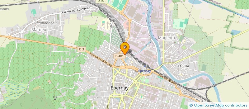 localisation de l'entreprise CHAUSSURES DELIERE à EPERNAY