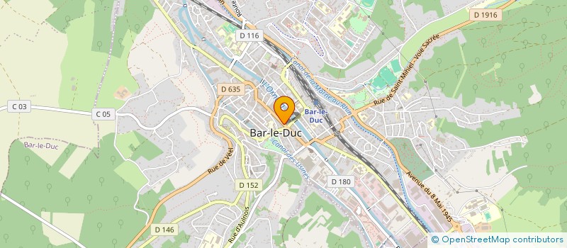 localisation de l'entreprise CHAUSSURES DENOUVEAUX à BAR-LE-DUC