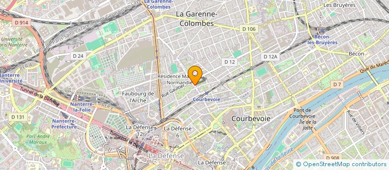 localisation de l'entreprise CHAUSSURES DUCLOS à COURBEVOIE